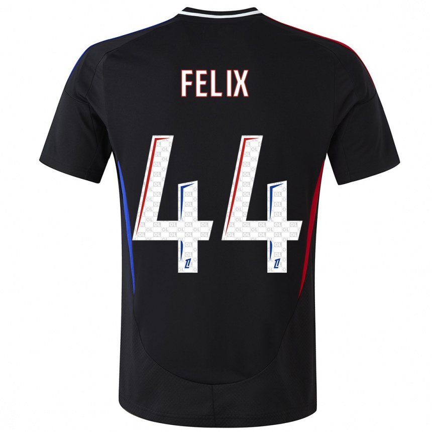 Niño Fútbol Camiseta Marley Felix #44 Negro 2ª Equipación 2024/25 Argentina