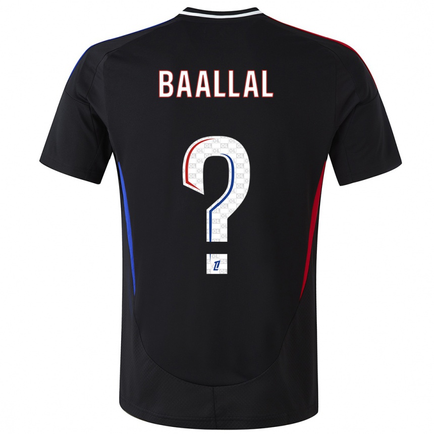 Niño Fútbol Camiseta Abdellah Baallal #0 Negro 2ª Equipación 2024/25 Argentina