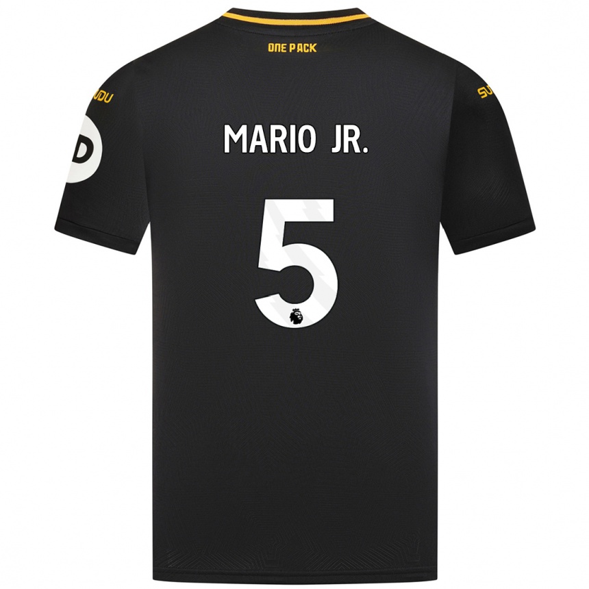 Niño Fútbol Camiseta Mario Lemina #5 Negro 2ª Equipación 2024/25 Argentina