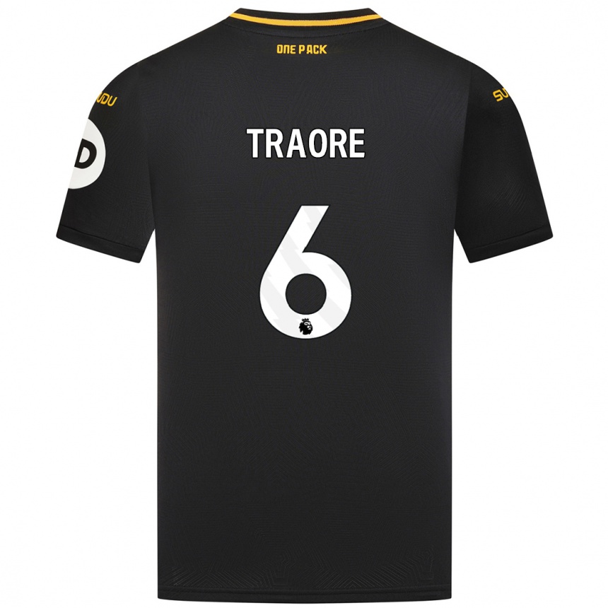 Niño Fútbol Camiseta Boubacar Traoré #6 Negro 2ª Equipación 2024/25 Argentina