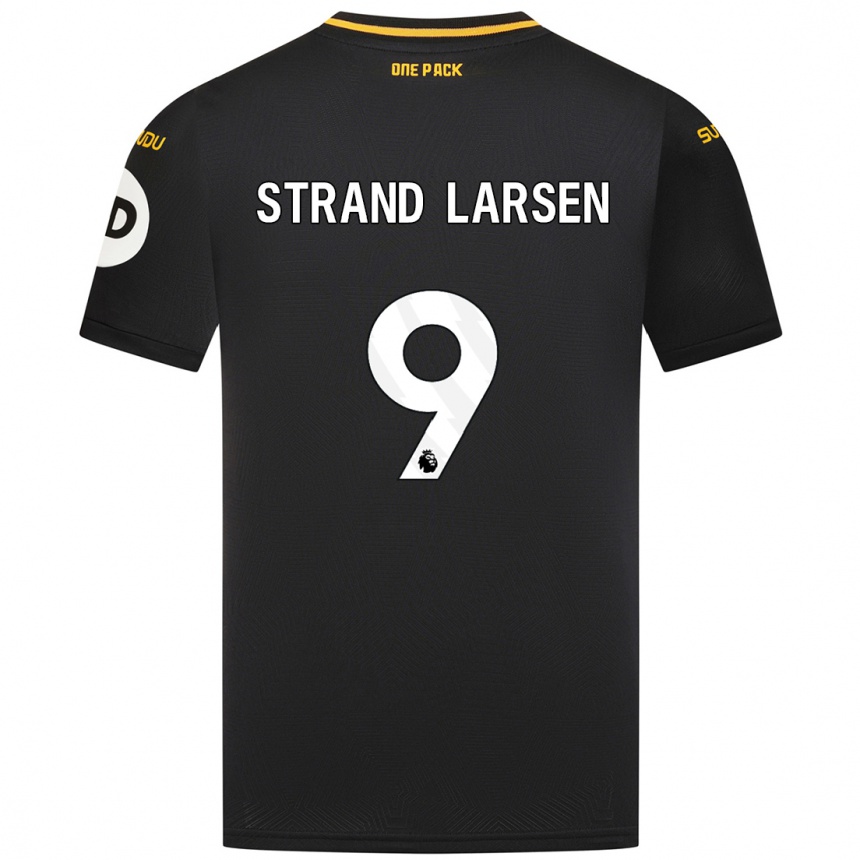 Niño Fútbol Camiseta Jørgen Strand Larsen #9 Negro 2ª Equipación 2024/25 Argentina