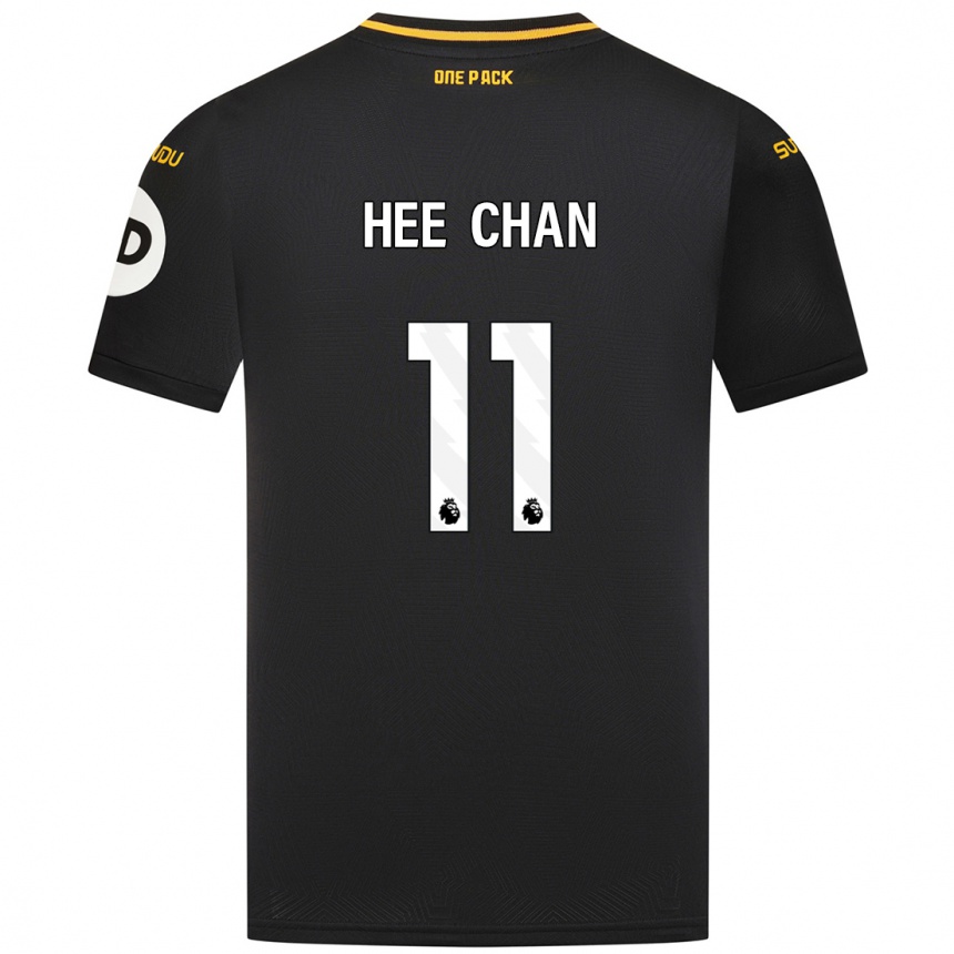 Niño Fútbol Camiseta Hee-Chan Hwang #11 Negro 2ª Equipación 2024/25 Argentina