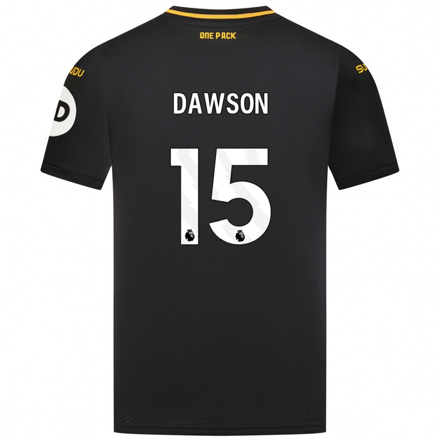 Niño Fútbol Camiseta Craig Dawson #15 Negro 2ª Equipación 2024/25 Argentina