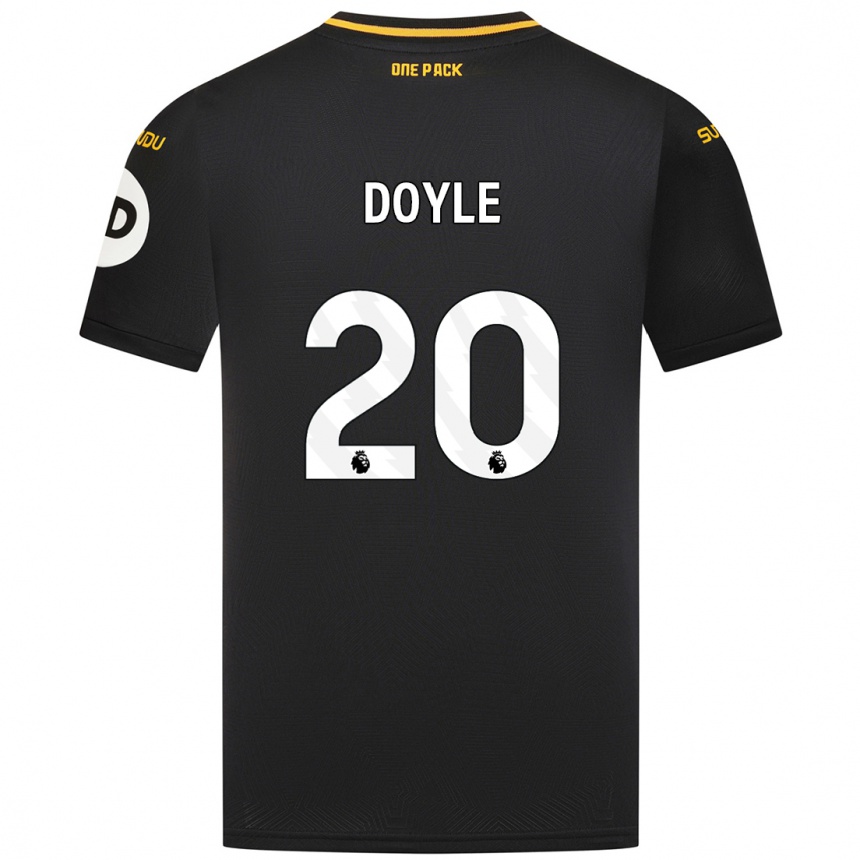 Niño Fútbol Camiseta Tommy Doyle #20 Negro 2ª Equipación 2024/25 Argentina