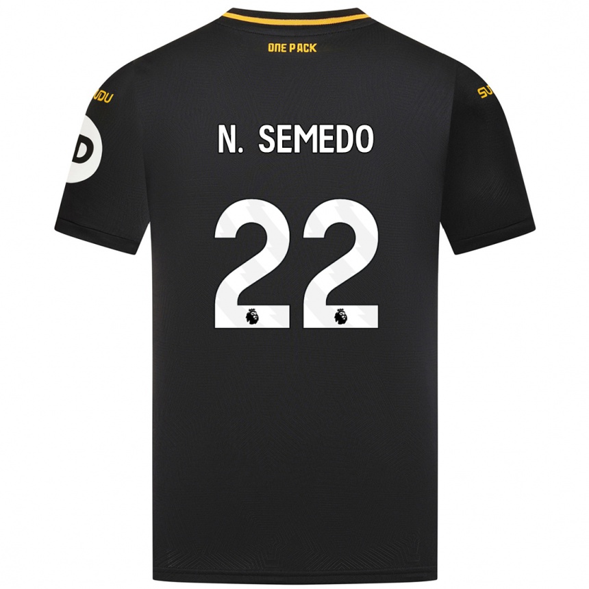 Niño Fútbol Camiseta Nélson Semedo #22 Negro 2ª Equipación 2024/25 Argentina