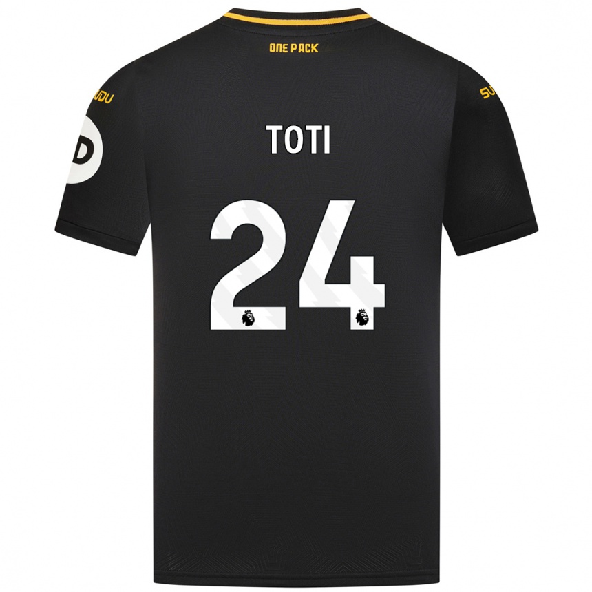 Niño Fútbol Camiseta Toti #24 Negro 2ª Equipación 2024/25 Argentina