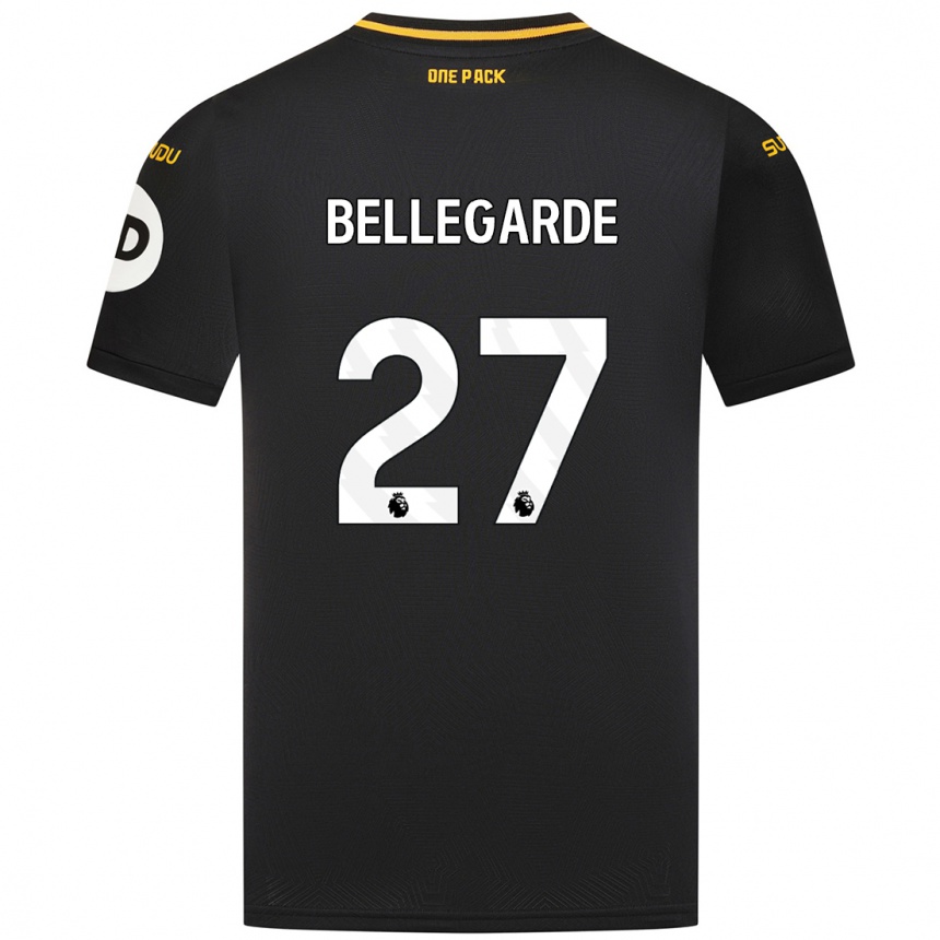 Niño Fútbol Camiseta Jean-Ricner Bellegarde #27 Negro 2ª Equipación 2024/25 Argentina