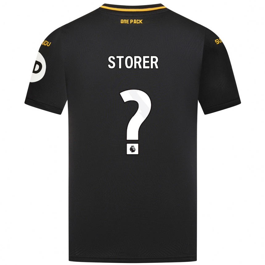 Niño Fútbol Camiseta James Storer #0 Negro 2ª Equipación 2024/25 Argentina