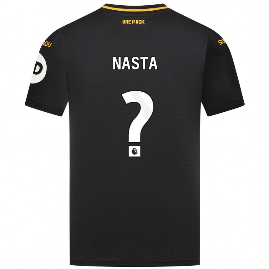 Niño Fútbol Camiseta Arthur Nasta #0 Negro 2ª Equipación 2024/25 Argentina