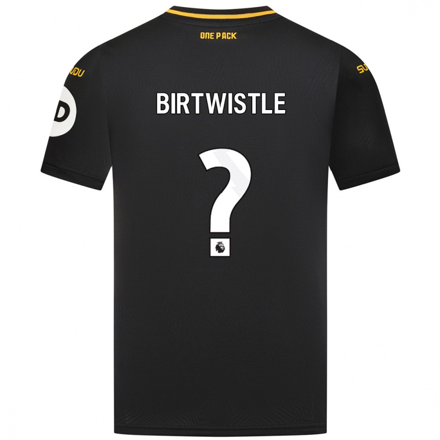 Niño Fútbol Camiseta Harry Birtwistle #0 Negro 2ª Equipación 2024/25 Argentina