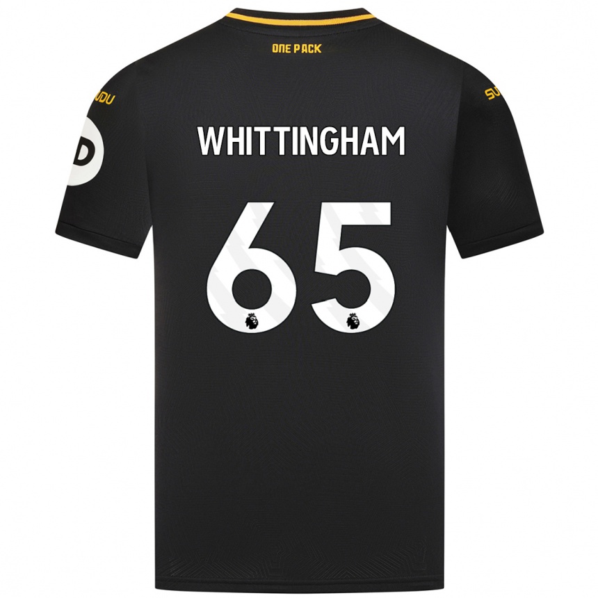 Niño Fútbol Camiseta Matthew Whittingham #65 Negro 2ª Equipación 2024/25 Argentina