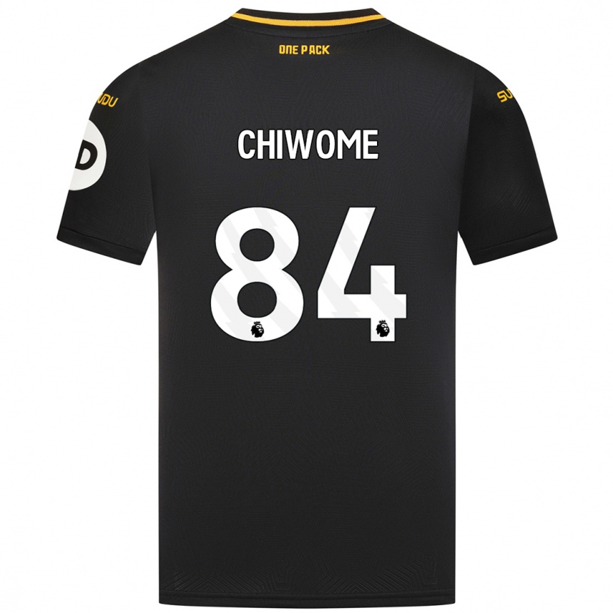 Niño Fútbol Camiseta Leon Chiwome #84 Negro 2ª Equipación 2024/25 Argentina