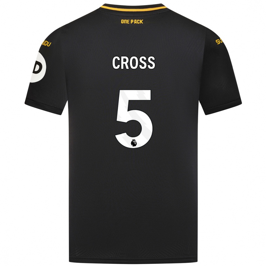 Niño Fútbol Camiseta Emma Cross #5 Negro 2ª Equipación 2024/25 Argentina