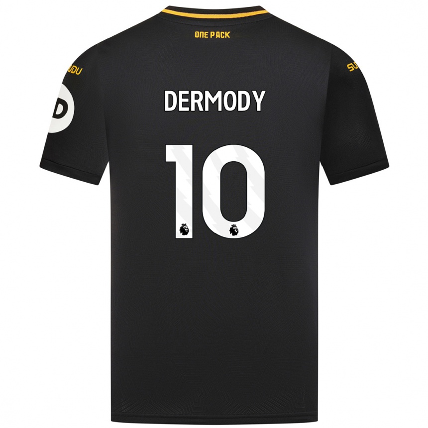 Niño Fútbol Camiseta Helen Dermody #10 Negro 2ª Equipación 2024/25 Argentina