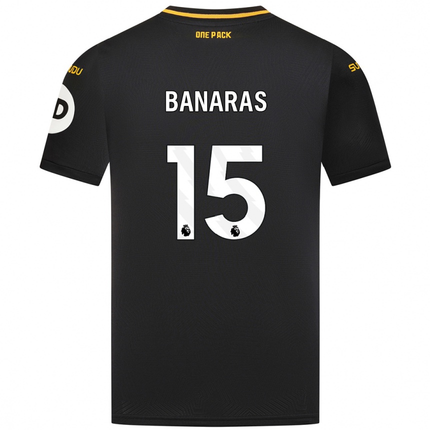 Niño Fútbol Camiseta Layla Banaras #15 Negro 2ª Equipación 2024/25 Argentina