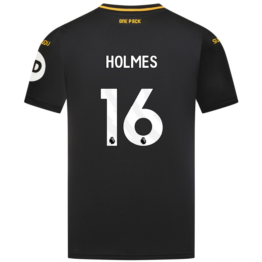 Niño Fútbol Camiseta Summer Holmes #16 Negro 2ª Equipación 2024/25 Argentina