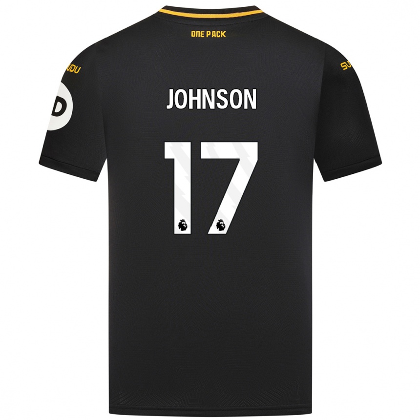 Niño Fútbol Camiseta Katie Johnson #17 Negro 2ª Equipación 2024/25 Argentina