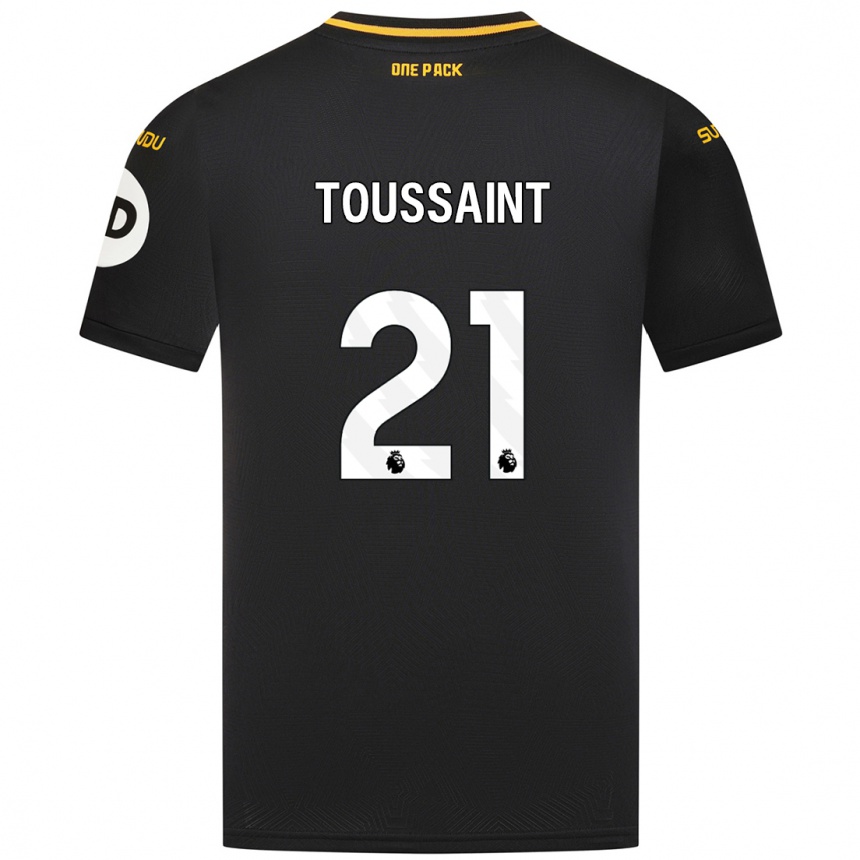 Niño Fútbol Camiseta Destiney Toussaint #21 Negro 2ª Equipación 2024/25 Argentina