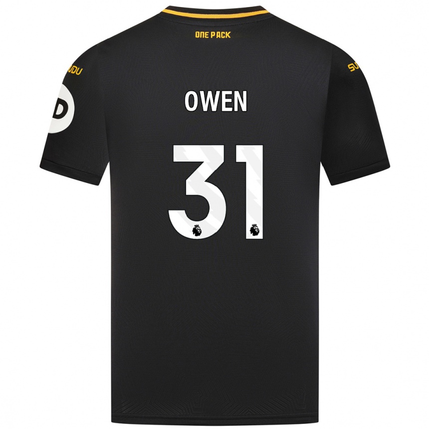 Niño Fútbol Camiseta Skye Owen #31 Negro 2ª Equipación 2024/25 Argentina