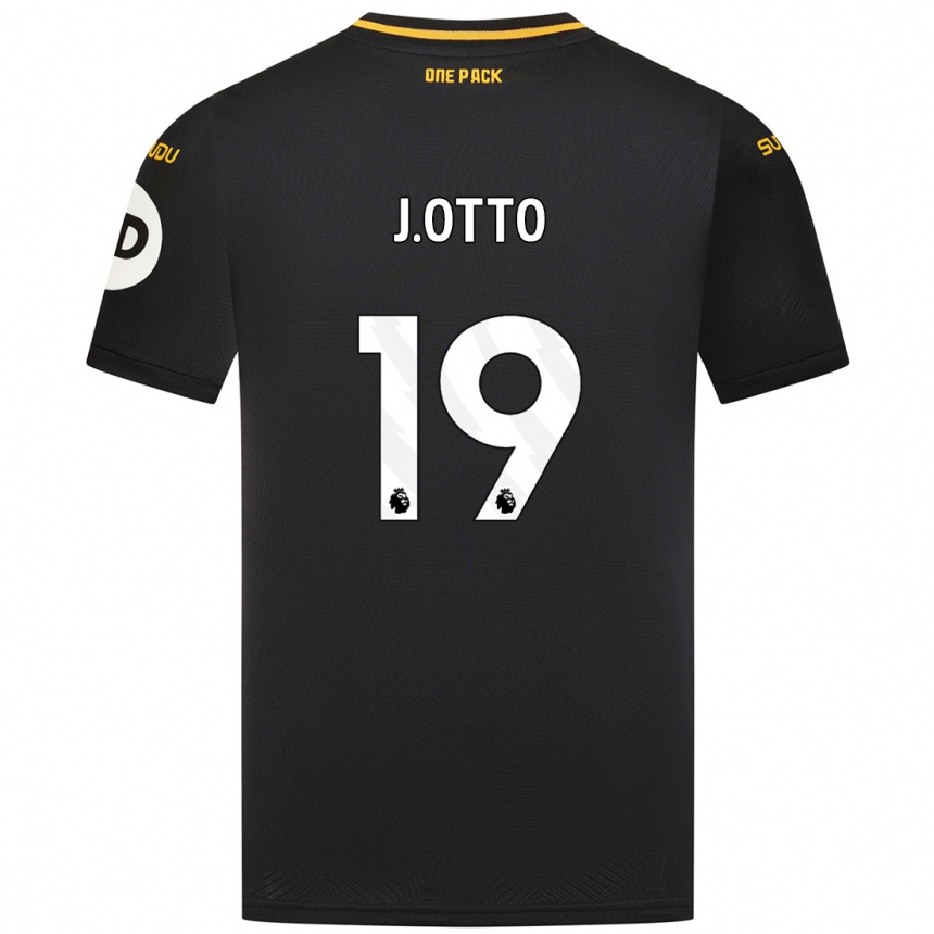 Niño Fútbol Camiseta Jonny Otto #19 Negro 2ª Equipación 2024/25 Argentina