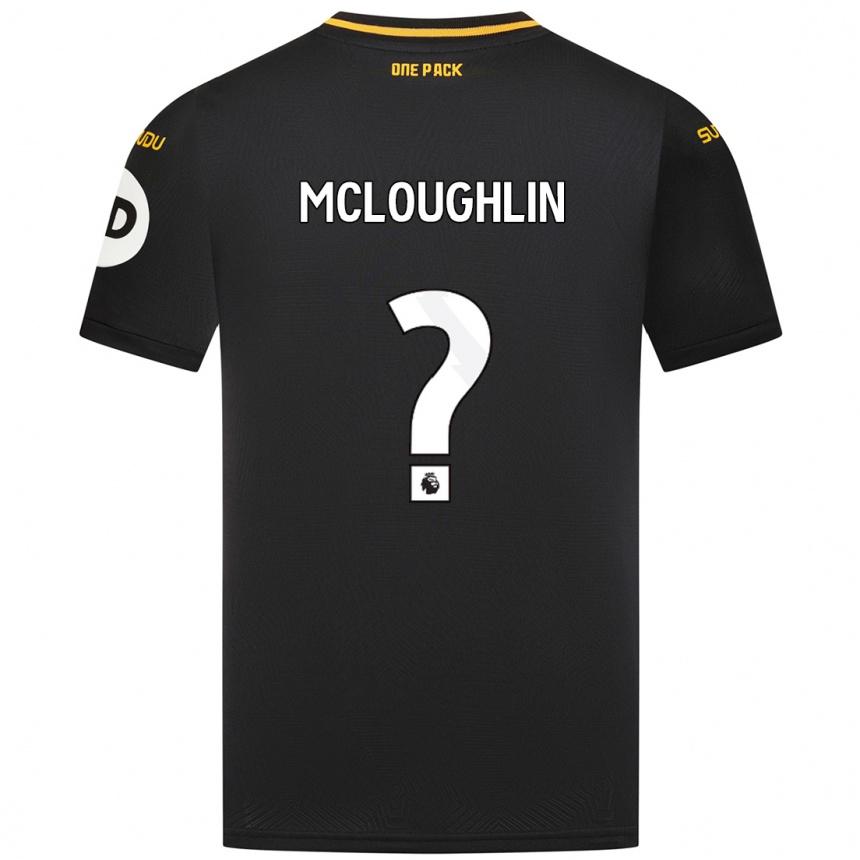 Niño Fútbol Camiseta Lee Mcloughlin #0 Negro 2ª Equipación 2024/25 Argentina