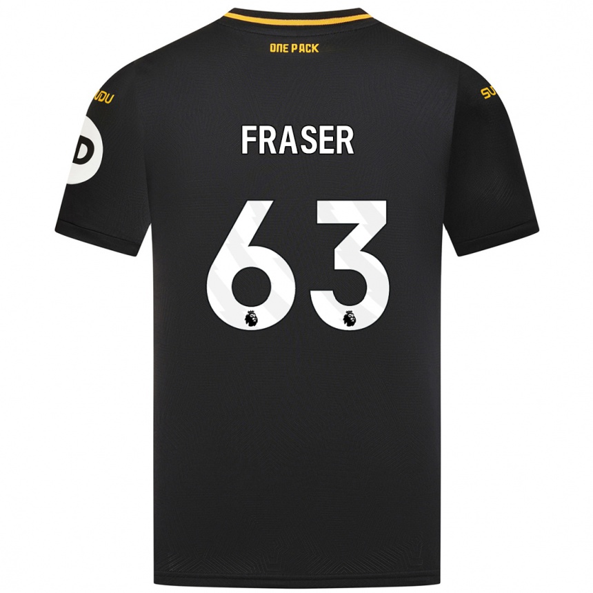 Niño Fútbol Camiseta Nathan Fraser #63 Negro 2ª Equipación 2024/25 Argentina