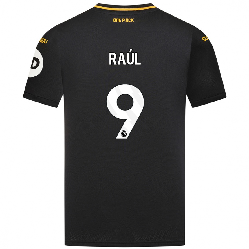 Niño Fútbol Camiseta Raul Jimenez #9 Negro 2ª Equipación 2024/25 Argentina