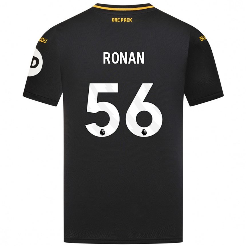 Niño Fútbol Camiseta Connor Ronan #56 Negro 2ª Equipación 2024/25 Argentina