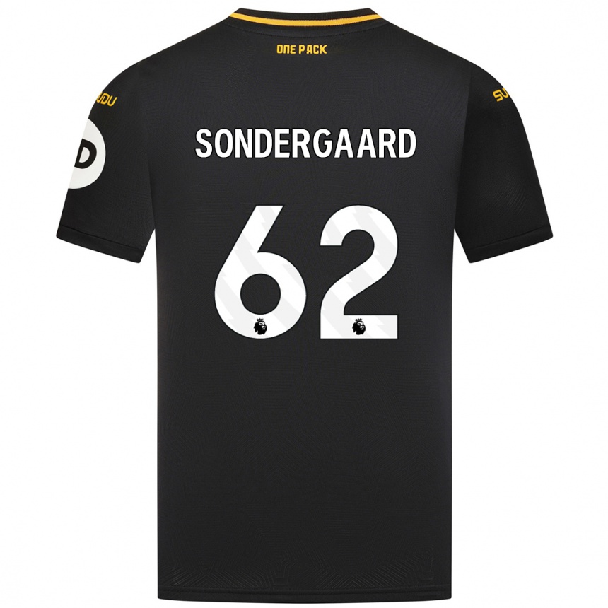 Niño Fútbol Camiseta Andreas Sondergaard #62 Negro 2ª Equipación 2024/25 Argentina