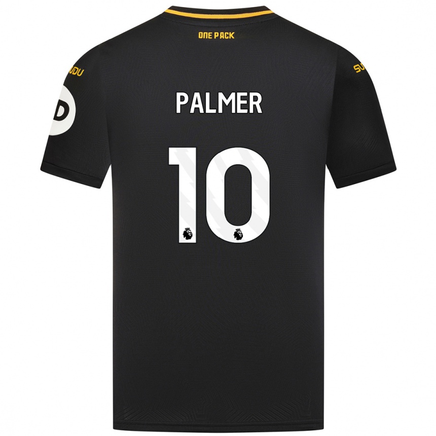 Niño Fútbol Camiseta Jamila Palmer #10 Negro 2ª Equipación 2024/25 Argentina