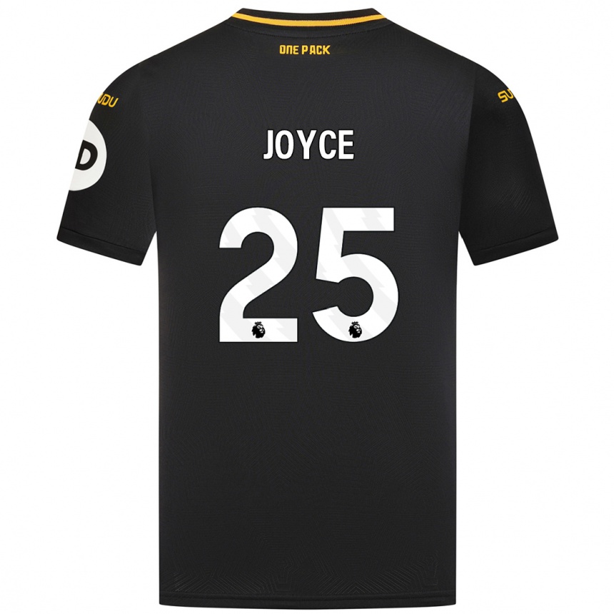 Niño Fútbol Camiseta Leonie Joyce #25 Negro 2ª Equipación 2024/25 Argentina