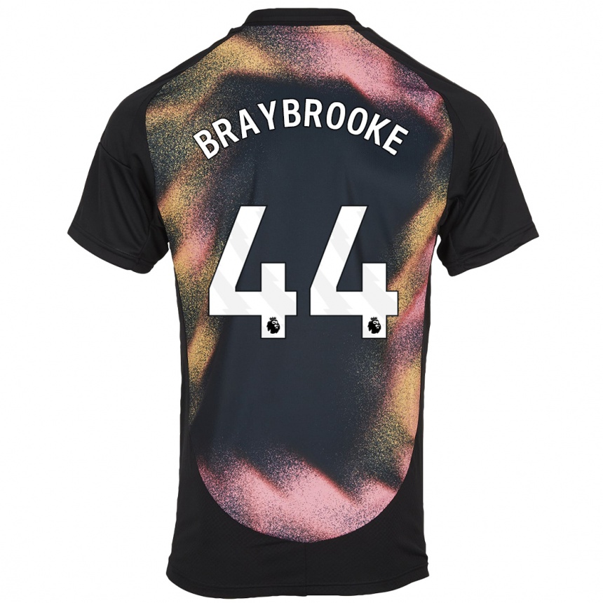 Niño Fútbol Camiseta Sammy Braybrooke #44 Negro Blanco 2ª Equipación 2024/25 Argentina