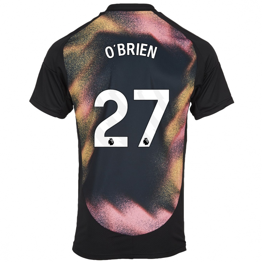 Niño Fútbol Camiseta Shannon O'brien #27 Negro Blanco 2ª Equipación 2024/25 Argentina