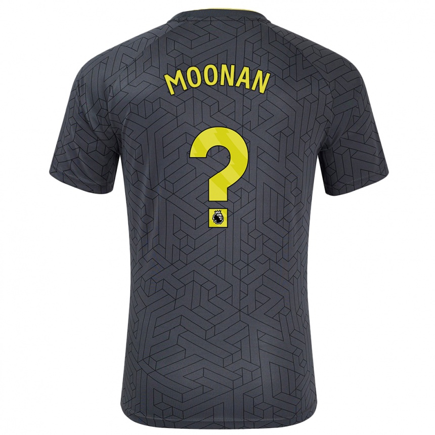 Niño Fútbol Camiseta Bradley Moonan #0 Negro Amarillo 2ª Equipación 2024/25 Argentina