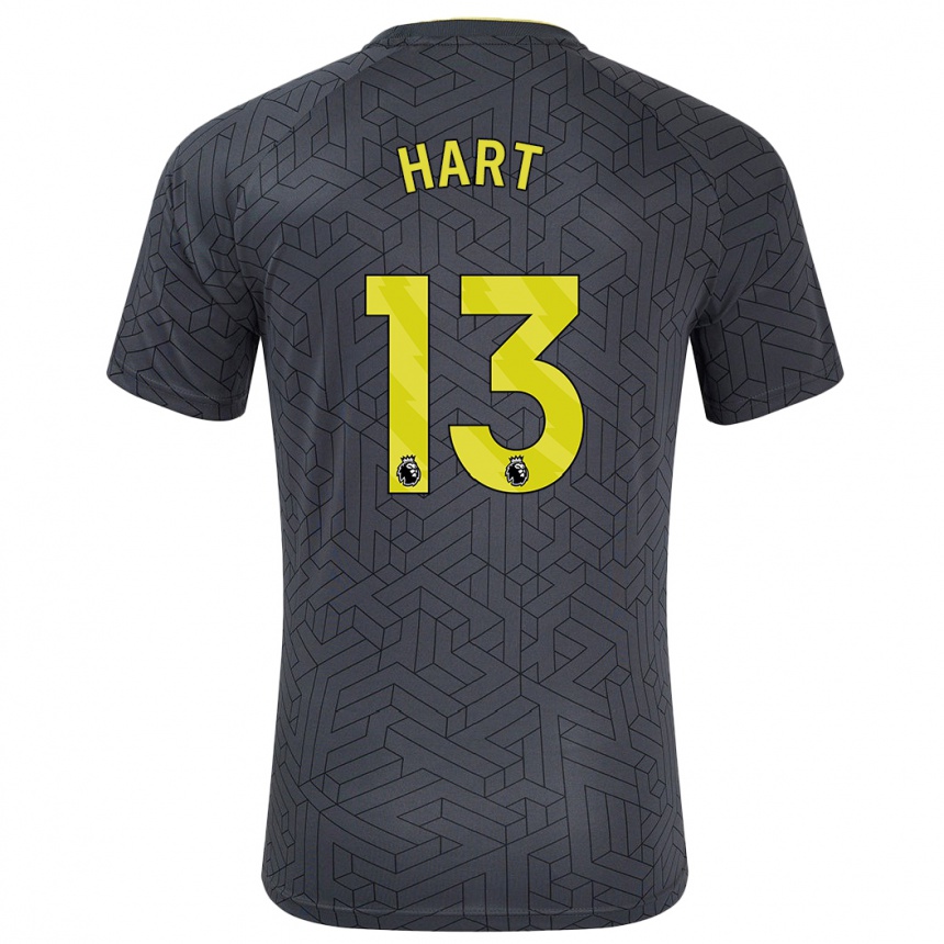 Niño Fútbol Camiseta Libby Hart #13 Negro Amarillo 2ª Equipación 2024/25 Argentina