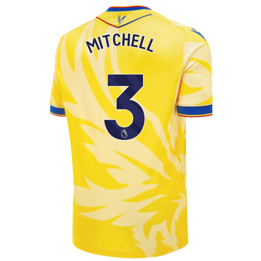 Niño Fútbol Camiseta Tyrick Mitchell #3 Amarillo 2ª Equipación 2024/25 Argentina