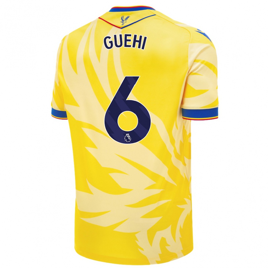 Niño Fútbol Camiseta Marc Guéhi #6 Amarillo 2ª Equipación 2024/25 Argentina