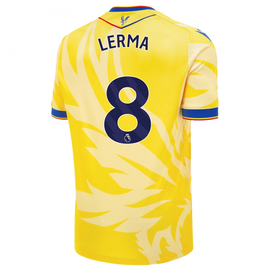 Niño Fútbol Camiseta Jefferson Lerma #8 Amarillo 2ª Equipación 2024/25 Argentina