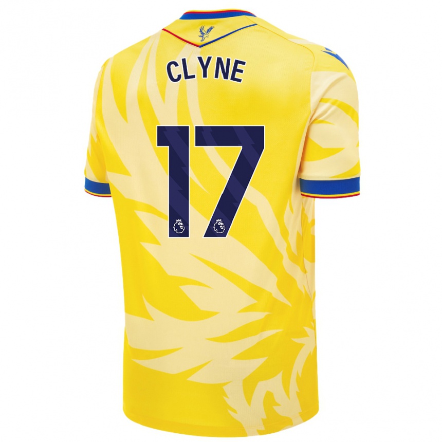 Niño Fútbol Camiseta Nathaniel Clyne #17 Amarillo 2ª Equipación 2024/25 Argentina