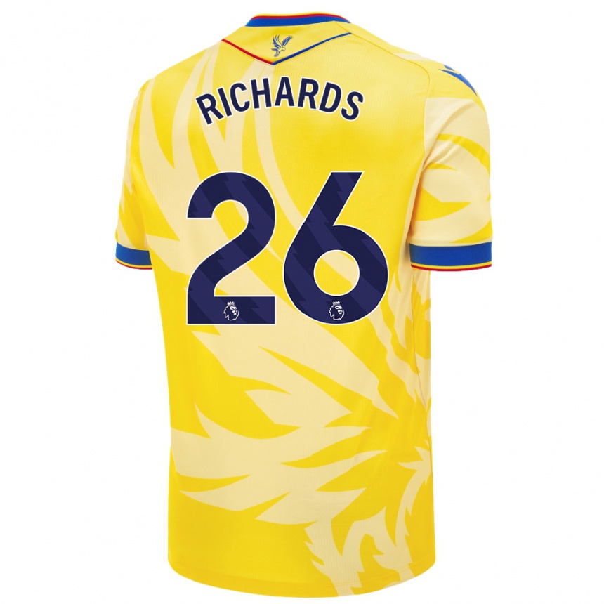 Niño Fútbol Camiseta Chris Richards #26 Amarillo 2ª Equipación 2024/25 Argentina