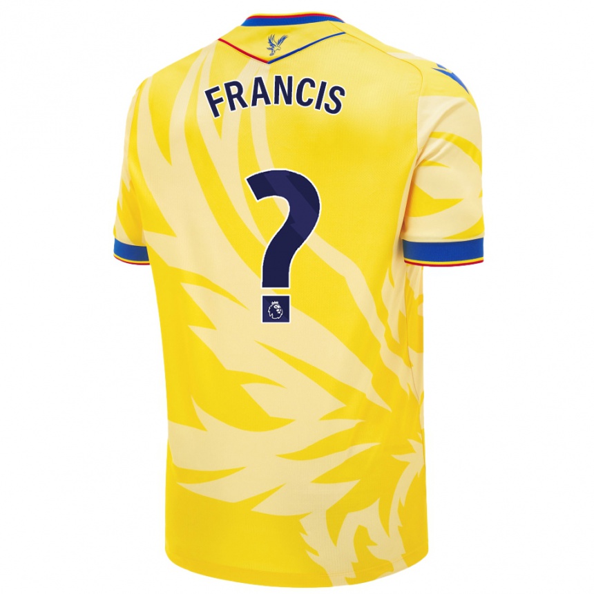 Niño Fútbol Camiseta Chris Francis #0 Amarillo 2ª Equipación 2024/25 Argentina