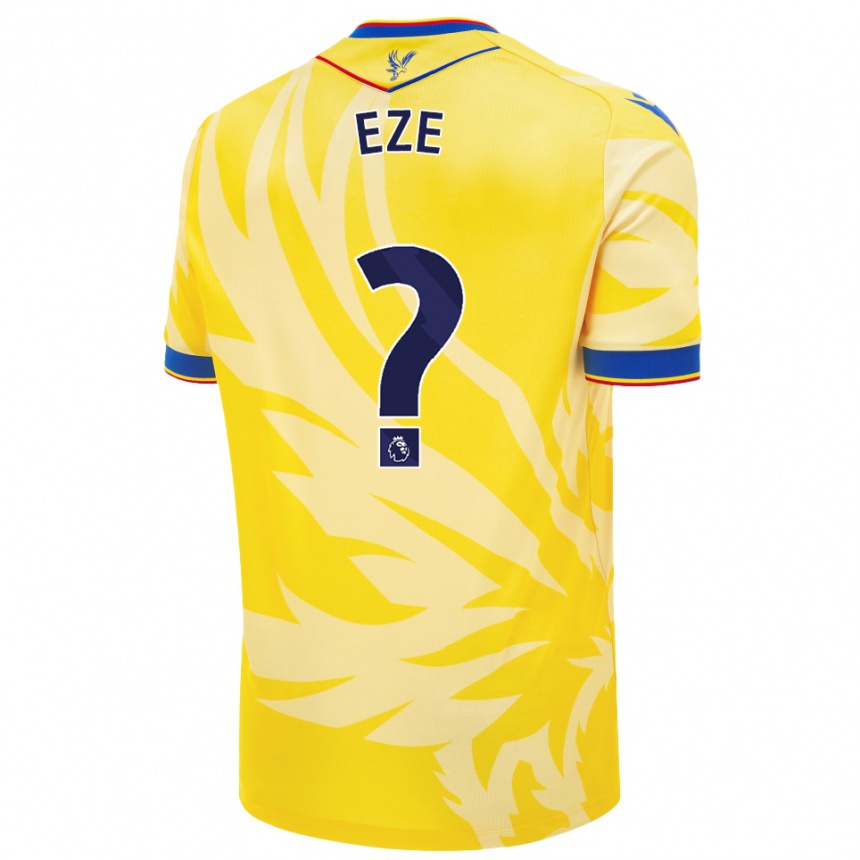 Niño Fútbol Camiseta Chimaechi Eze #0 Amarillo 2ª Equipación 2024/25 Argentina