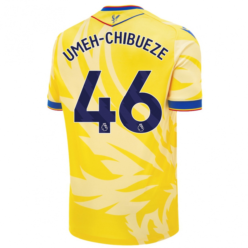 Niño Fútbol Camiseta Franco Umeh-Chibueze #46 Amarillo 2ª Equipación 2024/25 Argentina