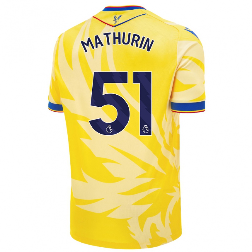 Niño Fútbol Camiseta Roshaun Mathurin #51 Amarillo 2ª Equipación 2024/25 Argentina