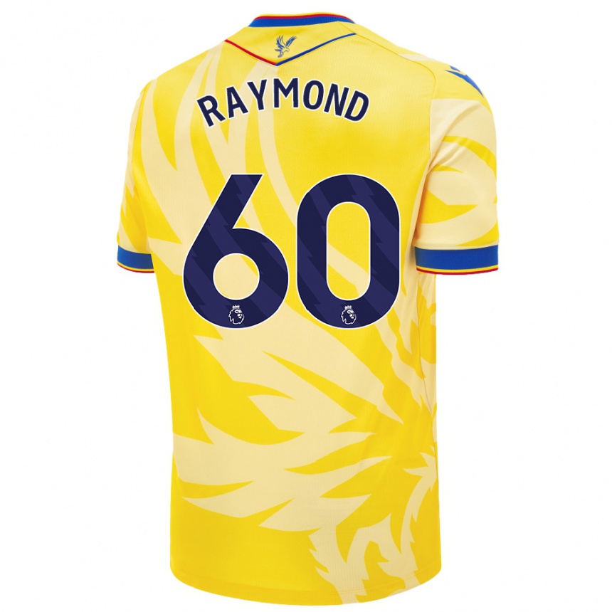 Niño Fútbol Camiseta Jadan Raymond #60 Amarillo 2ª Equipación 2024/25 Argentina