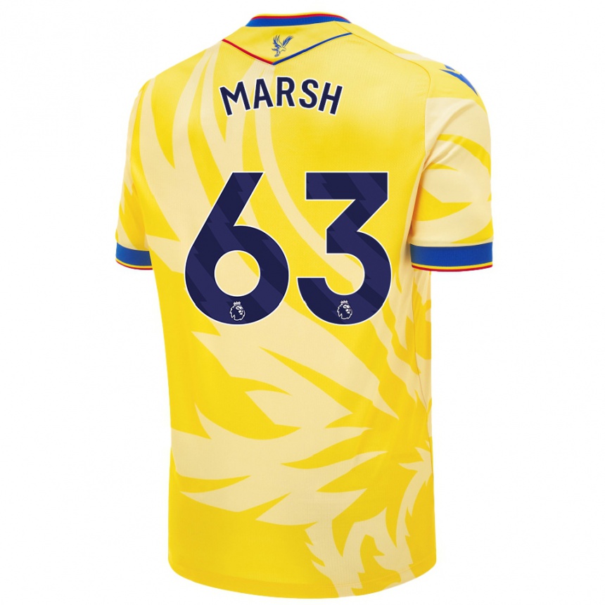 Niño Fútbol Camiseta Zach Marsh #63 Amarillo 2ª Equipación 2024/25 Argentina