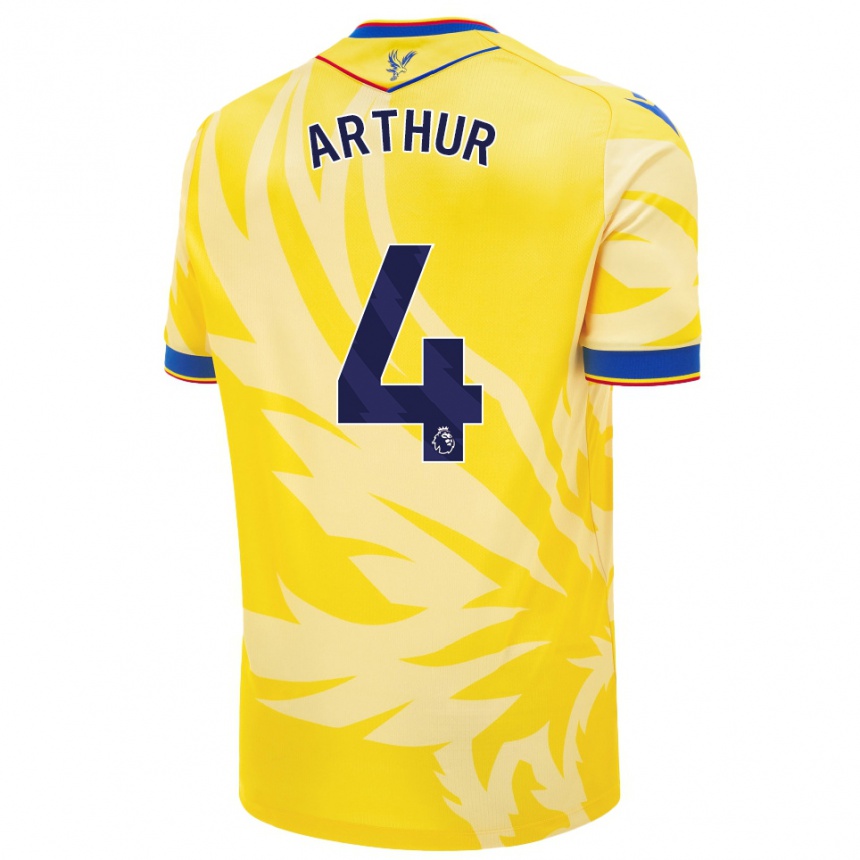 Niño Fútbol Camiseta Chloe Arthur #4 Amarillo 2ª Equipación 2024/25 Argentina