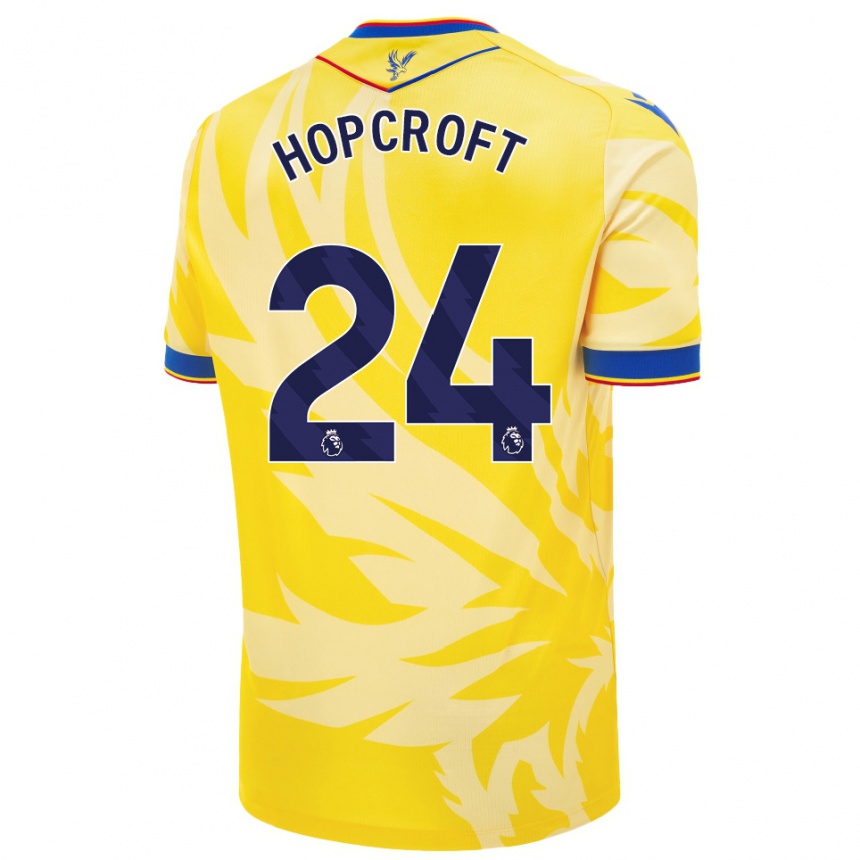 Niño Fútbol Camiseta Shanade Hopcroft #24 Amarillo 2ª Equipación 2024/25 Argentina