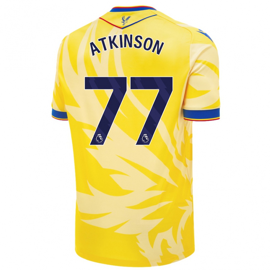 Niño Fútbol Camiseta Isibeal Atkinson #77 Amarillo 2ª Equipación 2024/25 Argentina