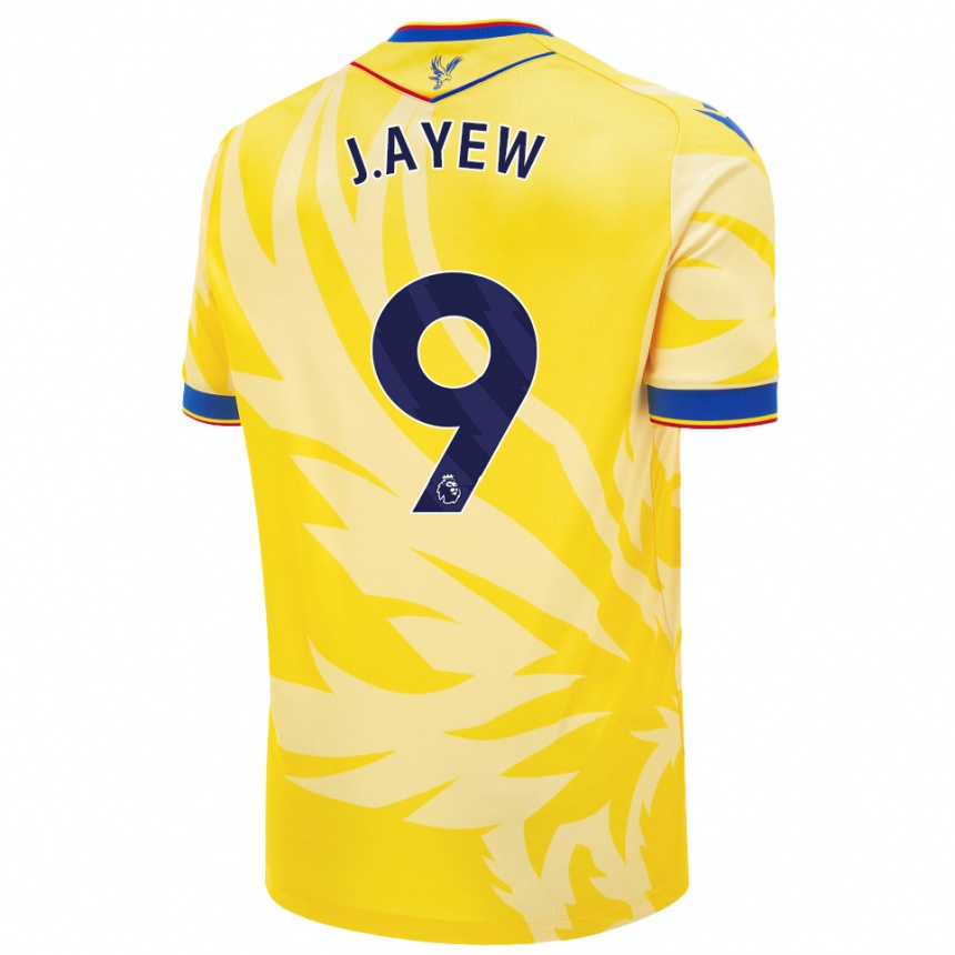 Niño Fútbol Camiseta Jordan Ayew #9 Amarillo 2ª Equipación 2024/25 Argentina